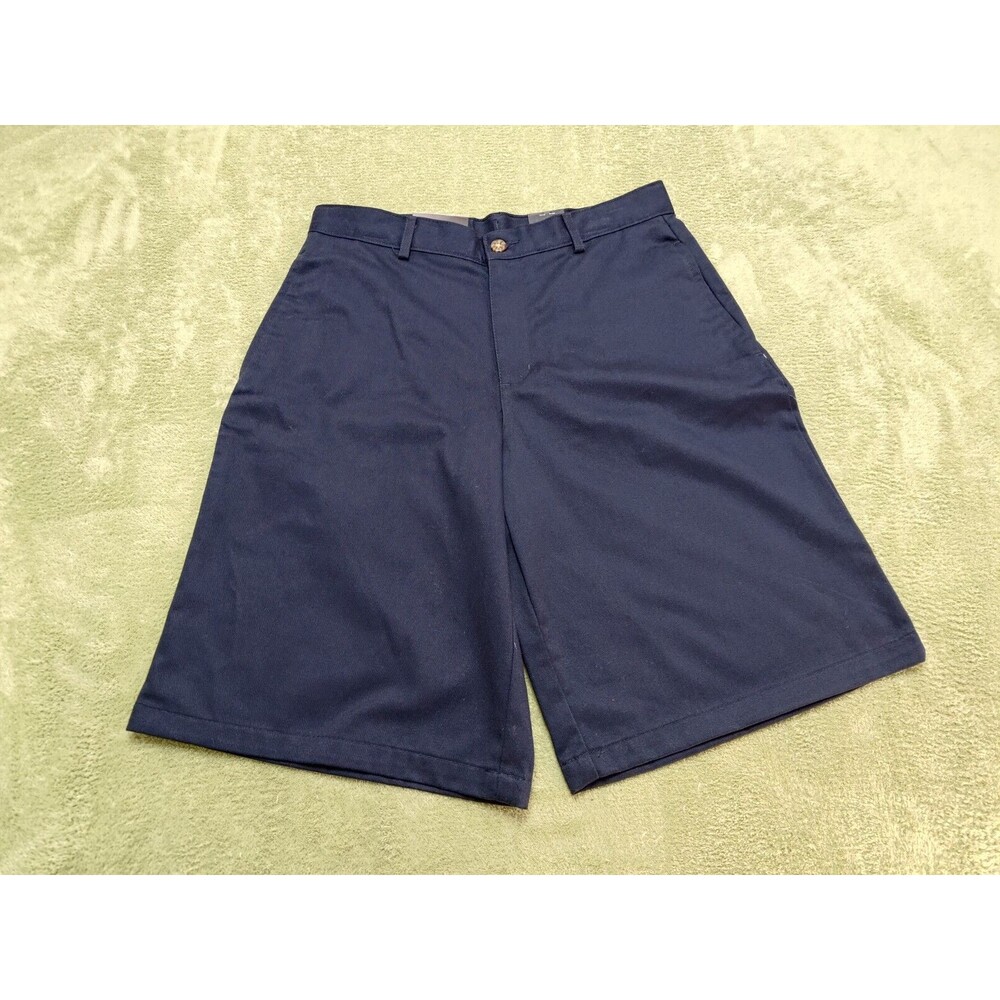 IZOD Uniform Shorts Girl  School  Sz-18 Reg Dark Blue Chino Shorts NWT